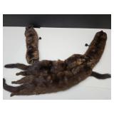 Vintage 4 Minks /  Mink  Wrap/ Scarf