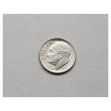 1954 D Silver Roosevelt Dime Coin