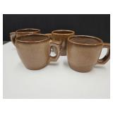 Set of 4 Frankoma Pottery Mugs