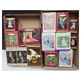Hallmark  Ornaments w Boxes Angels, Snowman +