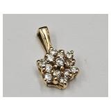 14 K Gold  Pendant  Tested (unmarked)