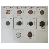 Grandpas Coins Red Wheat  & World Coins