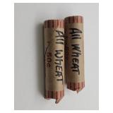 2 Full Rolls Wheat Penny Coins