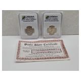 2 LCC Presidential Dollars Johnson & Kennedy