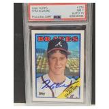 1988 Topps Tom Glavine  PSA DNA CERT NM7
