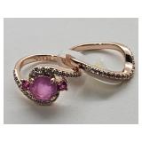 10KG Over Jewelers Bronze Ring Set Sz 7