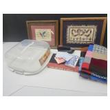 Lap Quilt, Bakery Carrier,, Index Cards, Stapler+