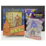 Sonic & Invincible Toys UNKNOWN IF COMPLETE