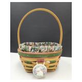 Longaberger Easter Basket w/Liner 7.5"