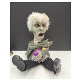 14"h Halloween Battery Operated Zombie