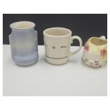 USA Pottery Vase 5", Pig Planter, Longaberger Mug