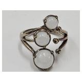 JTV Sz. 8 Sterling SIlver 925 Moonstone Ring