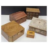 Large Lot of Jewelry Boxes With Some Jewelry