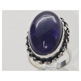 925 Silver Amethyst Ring Sz 7