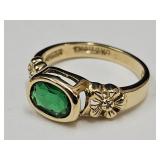 Camrose & Kross JBK 925 Silver Ring Gold Tone SZ6