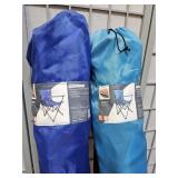 2 Folding Travel Chairs with Bags