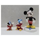 3 Porcelain Mickey Mouse Up to 7: H