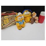 1981 GHarfield Plush, Lunchbag & Thermos See Pics