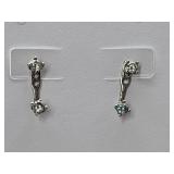 Sterling Silver CZ Earrings