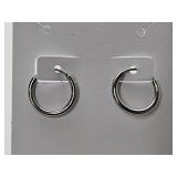 Stainless Steel Safety Hoop Earrings