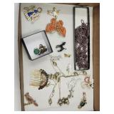 Costume Jewelry  Butterfly Brooch, Colt Pin ++