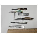 Lot of 6 Knives American Camper, Utility +