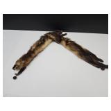 Vintage 2 Minks /  Mink  Wrap/ Scarf
