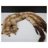 Vintage 4 Minks /  Mink  Wrap/ Scarf