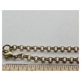 Golod Tone Roman Link Necklace