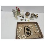 Costume Jewelry &  Bird Lot