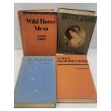4 Vintage Zane Grey Books