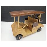 VTG Wooden Golf Cart w/Clubs