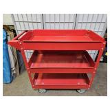 Metal Work Cart with Wheels  33 x 16 x 32.5" h