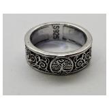 NEW 925 Silver Tree of Life Ring Sz 9