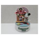 Mickey Mouse 1992 Christmas Music Box 6"H