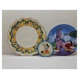Disney Cake, Euro Disney, & Mickey Mouse Plates