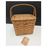 Longaberger Smaller SZ Picnic Basket  10.5 x9"h