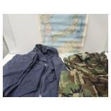 Japan & Korea Map 23"w Military Clothes See Sizes