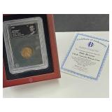 1909 Authenticated Lincoln Wheat Cent Penny