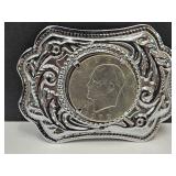 1972 Ike  Dollar Coin Belt Buckle