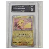 Graded 10 GEM MT 2024 Pokemon Pikachu Card