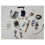 Costume Jewelry  Parts,  Rosery, Untested Watches