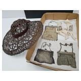 VTG Mesh Purses,Whiting & Davis, German Silver,