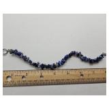Blue Lapis Gemstone Chip Bracelet