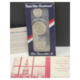 Bicentennial UNC Silver Coin Set