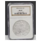 2006  Graded Silver Eagle Dollar Coin MS 69