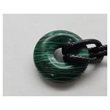 Malachite Disc Necklace