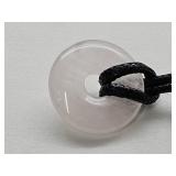 Rose Quartz Disc Necklace