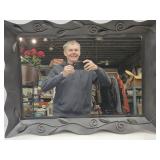 Wall Mirror Black Bronze Color 22"x30" Metal Frame