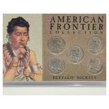 1937  American Frontier Buffalo Nickels Coins